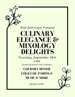 Culinary Elegance & Mixology Delights